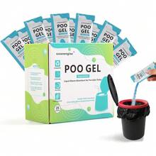 000Portable Toilet Absorbent Gel, Portable Toilet Powder Poo Urine Powder For Camping Outdoor Hiking-1 - 25 Packets - View 1