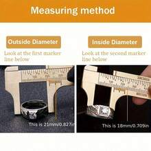 Ultra Precision Measuring Vernier Caliper, 100mm Dual Scale Measuring Tool, Durable Brass Material, Metric/Imperial MM Inch, Durable Metal For Jewelry Making And Precision Measurement, No Need For Power Supply, Jewelry Making Tools And Accessories - A - View 2