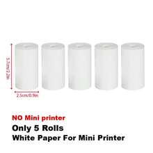 Mini Thermal Printer Paper 3/5/13 Rolls 57 X 25 Mm Printable Sticker Paper For Pocket Printer Office And Home Use - View 14