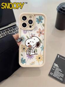 A Cartoon Snoopy Pattern, A High-Bamboo Anti-Drop Phone Case Made Of Tpu Material, Can Be Given As A Holiday Gift. It Is Suitable For IPhonexs/ XS Max /Xr/11, 12, 13, 14, 15, 16pro/Promax/14, 15, 16plus/17, And Is Suitable For Both Men And Women - 彩色 - 查看 3