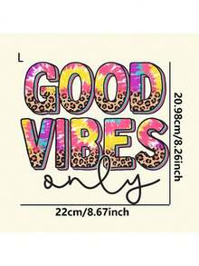 1 Stück/2 Stück/3 Stück Gute Laune Bügelbild Aufkleber, geeignet für DIY T-Shirts, Jeans, Kissen, Rucksäcke, Hüte und Sofabezüge, wasserfest, verblassungsresistent, waschbare Kunststoffaufkleber, witzige Muster, Textildekoration, Bekleidungsverzierung, Bastelbedarf - L - Übersicht 2