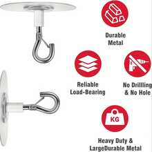 Hookless Ceiling Hook, Suitable For Hanging Lamps And Plants, Can Be Used With Adhesive Hooks, Compatible With Bobi Mobile Curtain And Multi-Purpose Hooks - View 5
