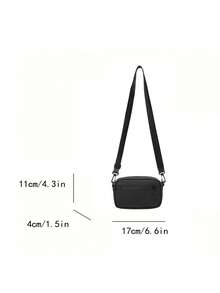 1pc Sling Bag, Waterproof Lightweight Camera Bag, Suitable For Travel And Daily Commute - Black - View 8