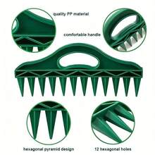 2pcs Multi-Functional Gardening Tool Set - Soil Auger, Seed Spacing Ruler, Hand Rake, Precise Planting Tools, Suitable For Farm, Garden, Nursery, Includes Seed Dispenser Injector, Portable Manual Seeder Gardening Kit - 2-piece Gardening Set - View 6
