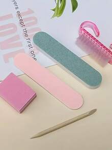 10/5/1 Piezas Juego de Limas y Empujadores de Uñas | Incluye Cortaúñas, Cepillo, Raspador y Bloque Pulidor - Kit Completo de Cuidado de Uñas y Pies, Ideal para Viajes y Uso en Salón - Juego Multifuncional de Cuidado de Uñas y Pies - 25 piezas (5 paquetes) - Ver 11