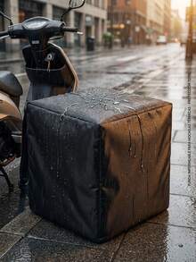 Funda Impermeable para Mochilas de Reparto Delivery – Protección Contra Lluvia y Humedad - Cuadrado - Ver 3