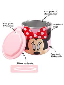 Disney 1个260毫升/320毫升迪士尼3D卡通人物不锈钢保温水瓶，图案可选朱迪/尼克/米妮/米奇/史迪奇/汽车总动员，冷热两用，儿童适用 - 彩色 - 查看 3