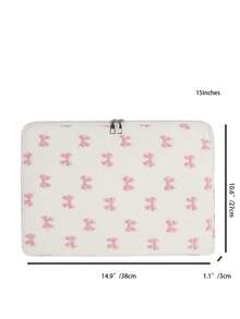 1 chiếc Túi đựng laptop/máy tính bảng đa năng, màu trơn, phong cách tối giản sang trọng, túi đựng máy tính xách tay, túi đựng laptop 11"/13"/15", vải nhung in hình bướm, kiểu dáng thường ngày, unisex, bảo vệ máy tính bảng, tương thích với MacBook, HP, phù hợp cho nữ, thanh thiếu niên, nam, sinh viên đại học, túi xách máy tính bảng 9-15 inch, phù hợp với MacBook Air 4 5 Pro, vỏ bảo vệ, chống sốc, túi đựng laptop, túi chống nước, đồ dùng du lịch, túi đựng laptop cho nam, túi đựng laptop cho nữ - Hồng - Xem 11