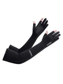 BAMANSHI UPF50+ Sun Protection Arm Sleeves With Gloves | Touchscreen, Anti-Slip, Ice Silk | For Driving, Cycling, Golf, Fishing | Women's Summer Outdoor - Multicolor - View 9