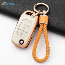 适用于雷诺 Captur、Megane、Sandero Stepway、Logan、Clio 5 2022、Arkana 2020/2021、Kwid 2023 的 TPU 翻盖汽车钥匙套 - 雷諾H款 - 查看 8