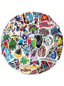 Monogram Marvel 50张漫威复仇者联盟官方授权Q版英雄贴纸，包括钢铁侠、美国队长等可爱防水卡通贴纸，适用于笔记本电脑、水瓶、手机、保险杠、安全帽、汽车装饰，是粉丝派对、生日聚会的收藏礼物。 - 復仇者聯盟 - 查看 17