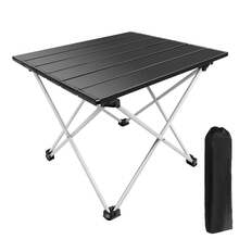 Royalswill Foldable Table, Compact Outdoor Standing Dining Table, Essential Practical Camping Item, Garden Furniture, Comes With Portable Storage Bag, Suitable For Dining/Picnics/Barbecues - Black - View 2