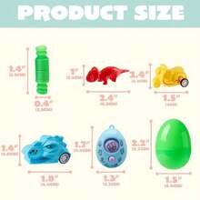160 PCS Prefil Easter Eggs With Assorted Toys Easter Stuffed Eggs For Egg Hunt Plies Basket Stuffers Fillers Classroom Prizes Party Favors - 多色的 - 查看 3