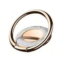 2个通用360°旋转指环手机支架，闪亮亮片款 - 黑色+金色 - 查看 7