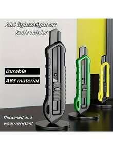Heavy Duty Manual Blade Cutter, Tool Holder, Ergonomic Grip Design - Waterproof & Rust-Proof Structure, Portable Design Suitable For DIY, Gardening, Handicrafts, Fits Standard Blades, Blades Not Included, Suitable For Home, Workshop, Outdoor Use, Workshop Accessory, Compact Blade Holder, Sturdy Construction, Home Improvement Tool - A - View 3