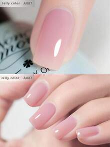 新款裸色美白指甲油，含透明底油、黑色底油、UV灯卸甲油、亮面和哑光面油，适用于美甲凝胶、亚克力按压式美甲贴片，持久耐用，是美甲DIY的理想之选，也是送给女性的美容礼物。 - 彩色 - 查看 8