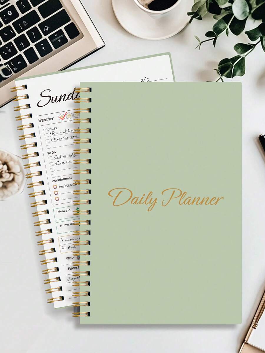 BUBU Weekly Planner - Daily Schedule, Hourly Timetable With To-Do List, Expense Tracker And Meal Planner, Undated 7-Day Planner Suitable For Students Back To School Season