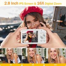 Nicamery Máy quay phim Vlog 4K Ultra HD, máy ảnh kỹ thuật số 48MP với tự động lấy nét, zoom 16X, máy ảnh chụp ảnh cầm tay di động để quay video và chụp ảnh độ nét cao, thiết bị quay phim cầm tay nhỏ gọn dành cho người mới bắt đầu, học sinh, sinh viên, du lịch, máy quay video blog, máy ảnh kỹ thuật số đa chức năng nhẹ, ổn định hình ảnh, quà tặng ngày lễ [Không bao gồm thẻ nhớ] - trắng - Xem 7