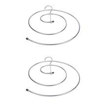 Tendedero redondo de acero inoxidable, perchero espiral ahorrador de espacio adecuado para sábanas, mantas, toallas, material duradero y resistente a la oxidación, aplicable para el hogar, dormitorio, balcón, secado y almacenamiento multifuncional, fácil de usar para un secado rápido y uniforme, plegable para un almacenamiento conveniente - Multicolor - Ver 13