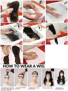 Long Wavy Curly Synthetic Wig Baseball Cap Hair Extensions Hat Wigs Black Brown Adjustable Hairpiece For Women By - Multicolor - View 12