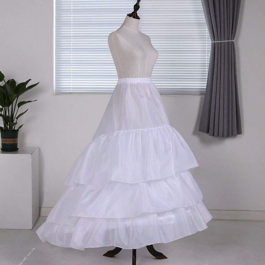 新娘礼服衬裙，蓬松款式，带大钢圈，婚礼配饰 - 彩色 - 查看 1