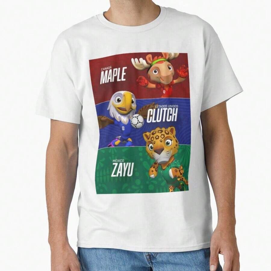 2026 World Cup, Mascots Classic T-Shirt - trắng - Xem 1