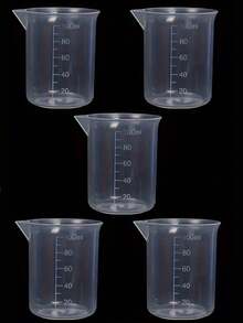 3.38 Fl Oz/100ml Measuring Cup, Thick PP Material, Plastic Beaker With Markings, Multifunctional Graduated Liquid Measuring Cup For Kitchen And Laboratory - Multicolor - View 10