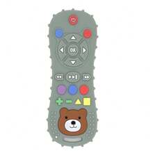 Mordedor de silicona con Control remoto para bebé, guantes anticomer, pulsera para chupete, palo de dentición, juguetes para morder, 1/3 Uds. R48O - 2025 Verde - Ver 12