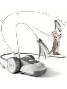 360°三合一旋转USB充电智能羽毛电子狩猎宠物玩具 - 彩色 - 查看 11