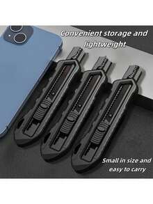 Heavy Duty Manual Blade Cutter, Tool Holder, Ergonomic Grip Design - Waterproof & Rust-Proof Structure, Portable Design Suitable For DIY, Gardening, Handicrafts, Fits Standard Blades, Blades Not Included, Suitable For Home, Workshop, Outdoor Use, Workshop Accessory, Compact Blade Holder, Sturdy Construction, Home Improvement Tool - A - View 2