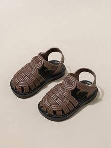 Children's Flat Sandals, Casual Versatile Daily Wear - Brown - View 4