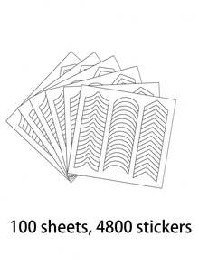 960 piezas Pegatinas para manicura francesa, Pegatinas de línea de sonrisa para arte de uñas, Pegatinas para uñas para principiantes, Cinta adhesiva para líneas de arte de uñas, Juego de herramientas y accesorios para arte de uñas, Suministros para uñas - Multicolor - Ver 22