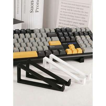 1 Pair Adjustable Keyboard Risers, Tilt Angle Adjustable 20°, Comfortable Typing, Compatible With Roland, Arturia, Korg, Novation, Teen Engineering EP-133 KO II And Other Music Devices - Non-Slip Design, Enhanced Stability, Office Desk Accessory, Office Decor, Laptop Accessory, Office Supplies