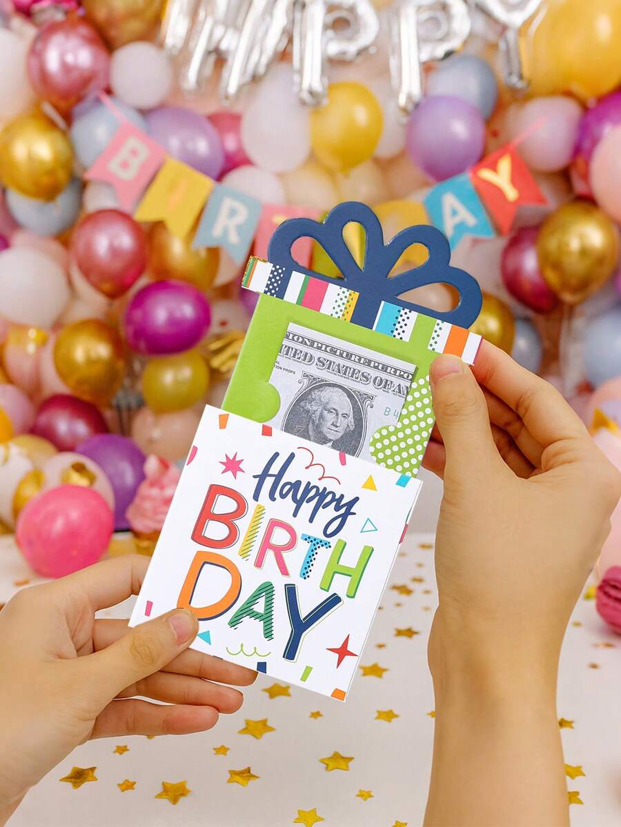 3er Set bunte Geldgeschenktüten für Geburtstagsfeiern, Geburtstags-Bargeldgeschenkumschläge, Geldboxen, Babyparty-Geburtstagsgeschenkverpackungskarten, Zubehör für die 1. Geburtstagsfeier, Geschenkverpackungsmaterial für Geburtstage, rote Geburtstags-Umschläge, Geburtstags-Gastgeschenke, Geburtstagsdekorationen, Babyparty-Dekorationen, Geburtstagsfeier-Dekorationen, Neugeborenen-Partygeschenke