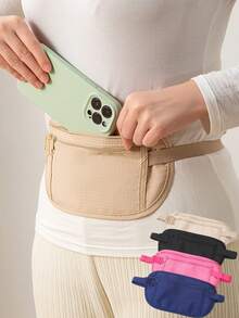 Unisex Professional Running Waist Bag, Sports Waist Belt Bag With Phone Holder, Suitable For Running, Fitness, Travel, Waist Pack For Men And Women - Multicolor - View 2