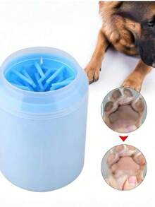 Pet Paw Cleaning Cup, Paw Cleaner, Soft Silicone Brush, Paw Washer Won't Hurt Paws, Cat/Dog Paw Cleaning Tool, Portable Pet Foot Washer, Essential Pet Cleaning Supplies - Multicolor - View 1