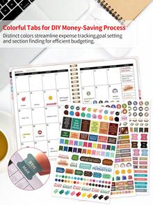 BUBU 1pc Monthly Budget Planner - Undated Monthly Budget Notebook With Expense Tracker, Bill Organizer And Financial Planning, Help You Take Control Of Your Finances - Pink - View 6