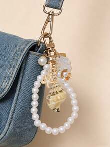 Natural Asymmetrical Seashells, Starfish, Conch & Starfish Bags Charms, Love Buckle Design, Wallet Pendant Decoration Charm Bridesmaid Gift Summer Accessories Beach Vacation Pendant Decoration Ocean Starfish Shell Keychain Details & Charming Accessories Suitable For Women'S Ideal Vacation Daily Use, More Popular With Fashion People Summer Beach Accessories, Ideal Gift For Mother, Valentine'S Day Gift - Multicolor - View 2