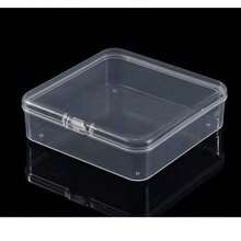 6/12/18 Pcs Square Transparent Plastic Storage Box, PP Bead Jewelry Parts Accessories Display Packaging Box - Transparent - View 7