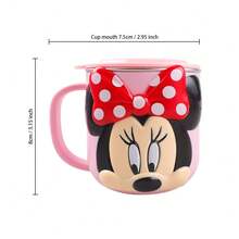 Disney 1pc Judy/Nick/ 3D Cute Stainless Steel Cup, Family Drinking Utensil, 320/260ml Stainless Steel Water Cup, Detachable Stainless Steel Inner Liner, With Handle, Anti-Scald Coffee, Milk, Drinking Cup, Suitable For Gifts, Christmas Gifts, Cartoon Cup Series, Holiday Gift Preferred - Multicolor - View 6