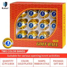 Caiton 12pcs Golf Explosion Balls | Unique Ribbon Explosion Effect, High-Quality Gold Design | Fun And Mischievous Prank Golf Balls, Perfect For Golf Opening Ceremonies And Parties | Creative Prank Gifts To Add Fun To Holiday Surprises And Become The Highlight Of Golf Parties. - Gold - View 8