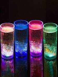 10pcs LED Coasters Lights, LED Sticker Lights, LED Bottle Lights, Cup Holder Lights, 7-Color RGB LED Bottle Lights, Suitable For Wine Bottles, Applicable For Nightclub, Club, Wedding, Bar, Party, Christmas, Halloween Decoration - Multicolor - View 10