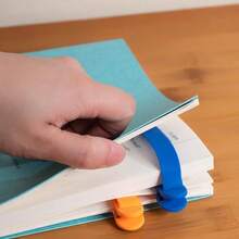1pc Automatic Page Turning Soft Silicone Bookmark, Multifunctional And Minimalist Design, Suitable For Books, Notebooks, Maps, Ideal Gift For Students And Children To Encourage Learning - Multicolor - View 10
