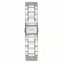 GUESS Women's Quartz Watch, Stainless Steel Band, Stainless Steel Case, Suitable For Everyday Wear, Parties And Other Occasions - GW0308L1 - White + Silver Strap - View 5