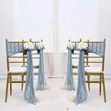 1pc 90cm X 180cm Boho Style Sheer Table Runner, Countryside Transparent Table Runner Suitable For Wedding Bride Party Banquet - Multicolor - View 3