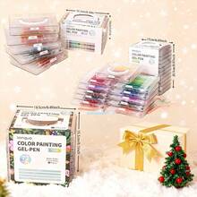 252pcs Multicolor Ballpoint Pen Set, 234 Colors, Quick-Drying Smooth Writing, Large Capacity Stackable Colored Markers 0.6mm, Ideal For Professional Art Projects - 234 Colors - View 12