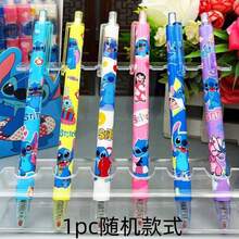 6支/12支装中性凝胶笔，图案包括史迪奇、小熊维尼、草莓熊等卡通人物，速干墨水，可用于签名、书写，是学生文具的理想之选。 - 史迪奇筆 - 查看 9