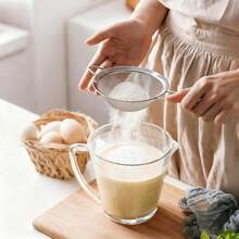 3pcs Stainless Steel Fine Mesh Strainers With Handles, Flour Sifters - Kitchen Sifting Tools - Silver - View 4