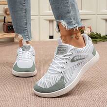 Barefoot Shoes Women Casual Sneakers Wide Toe Box Shoes Women Zero Drop Gym Walking Shoes Trail Running Shoe Jogging Tennis Fitness Sneaker Casual Outdoor - Silver - View 4