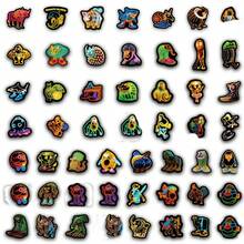 52pcs Neon Style Italian Riddle Stickers, TungTungTungTungTung Sahur Stickers, Classic Illustrations, Fun, Creative, Abstract And Meaningless Stickers - 52pcs - View 4